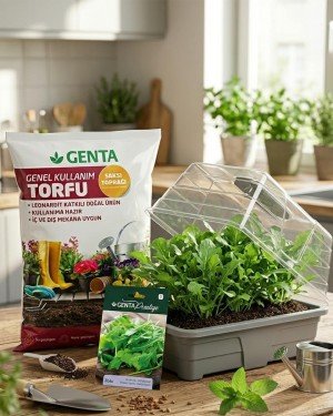 Evde Bitki Yetiştirme – Roka Hobi Seti (Tohum + Torf + Fanus) Evde Bitki Yetiştirme – Roka Hobi Seti (Tohum + Torf + Fanus)