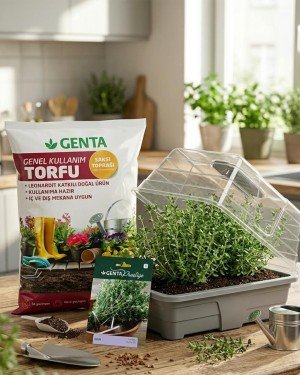 Evde Bitki Yetiştirme – Kekik Hobi Seti (Tohum + Torf + Fanus) Evde Bitki Yetiştirme – Kekik Hobi Seti (Tohum + Torf + Fanus)