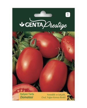Genta - Yemeklik ve Salçalık Oval İtalyan Tarla Domatesi Tohumu 2gr Genta - Yemeklik ve Salçalık Oval İtalyan Tarla Domatesi Tohumu 2gr