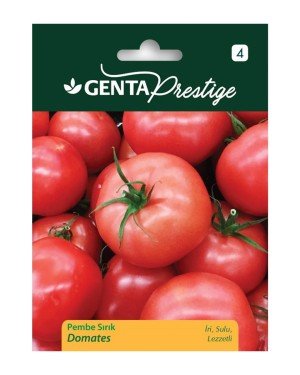 Genta - İri ve Sulu Pembe Sırık Domates Tohumu Genta - İri ve Sulu Pembe Sırık Domates Tohumu