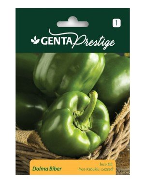 Genta - İnce Etli ve İnce Kabuklu Dolma Biber Tohumu 1gr