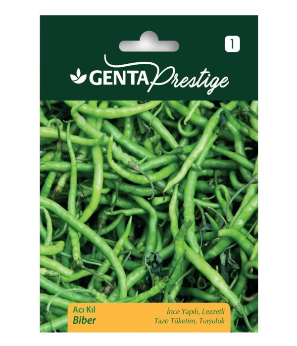Genta - İnce Yapılı ve Lezzetli Acı Kıl Biber Tohumu