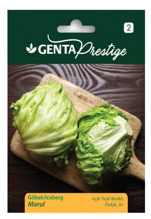 Genta - Açık Yeşil Renkli İri Göbek Marul Tohumu 3gr