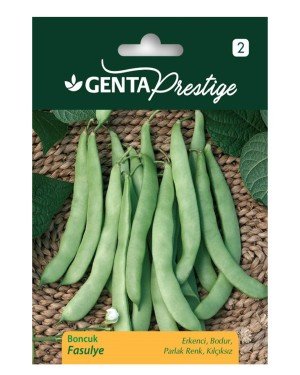 Genta - Bodur ve Kılçıksız Boncuk Fasulye Tohumu 2gr