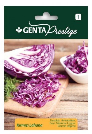 Genta - Turşuluk ve Salatalık Kırmızı Lahana Tohumu 0,15gr Genta - Turşuluk ve Salatalık Kırmızı Lahana Tohumu 0,15gr