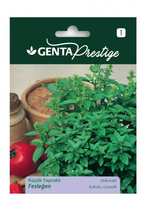 Genta - Kokulu ve Lezzetli Küçük Yapraklı Fesleğen Tohumu 1gr