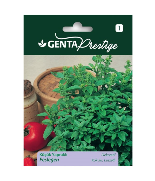 Genta - Kokulu ve Lezzetli Küçük Yapraklı Fesleğen Tohumu