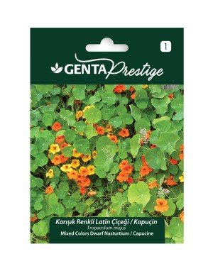 Genta - Karışık Renkli Latin Çiçeği Tohumu 5gr Genta - Karışık Renkli Latin Çiçeği Tohumu 5gr