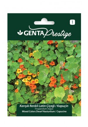 Genta - Karışık Renkli Latin Çiçeği Tohumu 5gr Genta - Karışık Renkli Latin Çiçeği Tohumu 5gr
