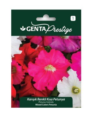 Genta - Karışık Renkli Kısa Petunya Tohumu 0,4gr Genta - Karışık Renkli Kısa Petunya Tohumu 0,4gr