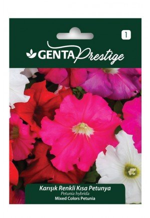 Genta - Karışık Renkli Kısa Petunya Tohumu 0,4gr Genta - Karışık Renkli Kısa Petunya Tohumu 0,4gr