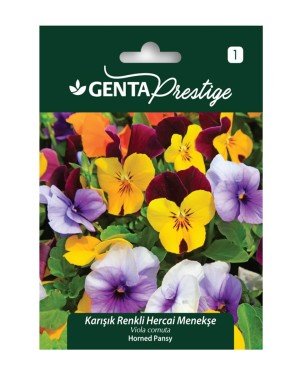 Genta - Karışık Renkli Menekşe Tohumu 0,5gr Genta - Karışık Renkli Menekşe Tohumu 0,5gr
