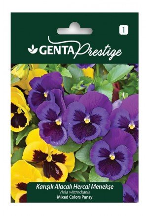 Genta - Karışık Renkli Alacalı Menekşe Tohumu 0,4gr
