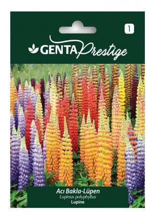 Genta -  Renkli Lüpen Çiçek Tohumu – Acı Bakla (Lupinus) 2gr