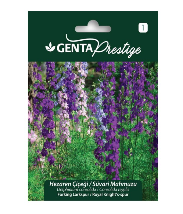 Genta - Süvari Mahmuzu Varie – Hazeran Çiçeği Forking Larkspur Tohumu