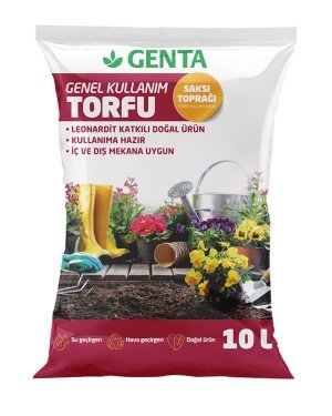 Genta - Bitkiler İçin Genel Kullanım Torfu - 10 lt Genta - Bitkiler İçin Genel Kullanım Torfu - 10 lt