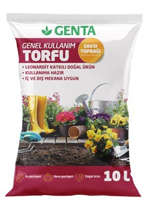 Genta - Bitkiler İçin Genel Kullanım Torfu - 10 lt Genta - Bitkiler İçin Genel Kullanım Torfu - 10 lt