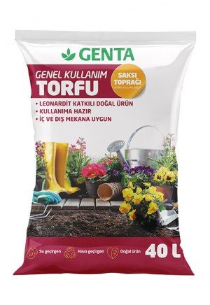 Genta - Bitkiler İçin Genel Kullanım Torfu - 40 lt Genta - Bitkiler İçin Genel Kullanım Torfu - 40 lt