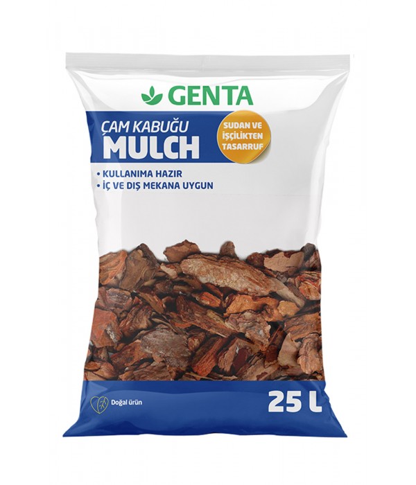 Genta - Bitkiler İçin Çam Kabuğu - 25 lt Genta - Bitkiler İçin Çam Kabuğu - 25 lt