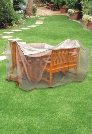 Homaks - 340x190x100 cm Mobilya Koruma Örtüsü Su Geçirmez - Masa ve 8 Sandalye İçin Homaks - 340x190x100 cm Mobilya Koruma Örtüsü Su Geçirmez - Masa ve 8 Sandalye İçin