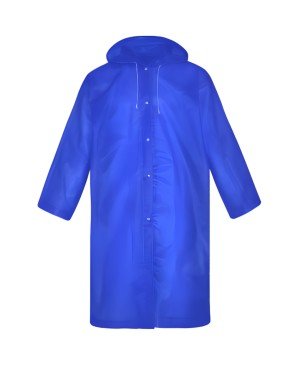 Datsu - Eva Kumaş Mavi Su Geçirmez Kapüşonlu Kompakt Yağmurluk - EV05 - B