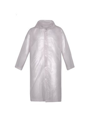 Datsu - Eva Kumaş Transparan Su Geçirmez Kapüşonlu Kompakt Yağmurluk - EV05 - T  