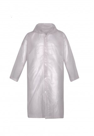 Datsu - Eva Kumaş Transparan Su Geçirmez Kapüşonlu Kompakt Yağmurluk - EV05 - T  