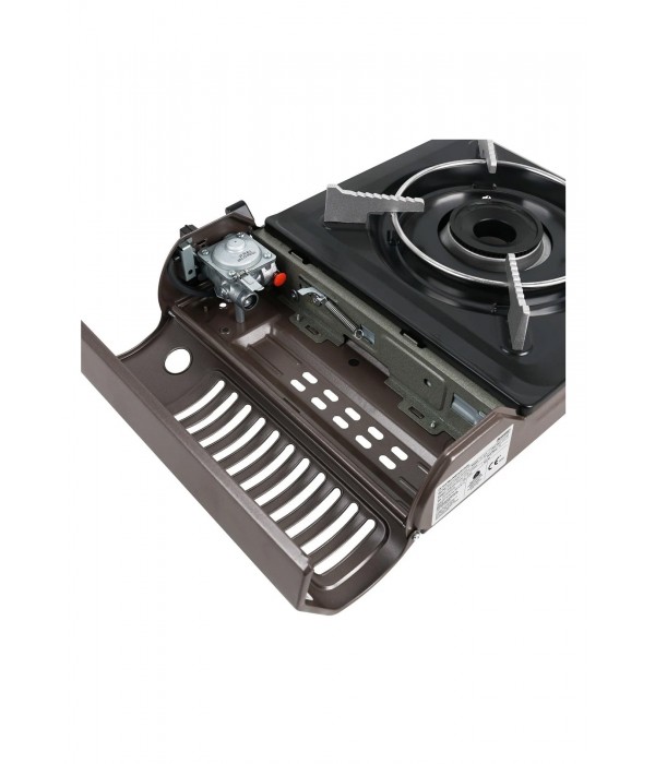 Orcamp - Tekli Portatif Ocak Gaz Stop Emniyetli Gri CK-505-Gri