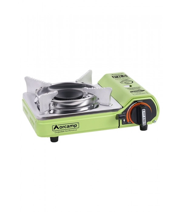 Orcamp - Tekli Mini Portatif Ocak Yeşil CK-506-Yeşil Orcamp - Tekli Mini Portatif Ocak Yeşil CK-506-Yeşil