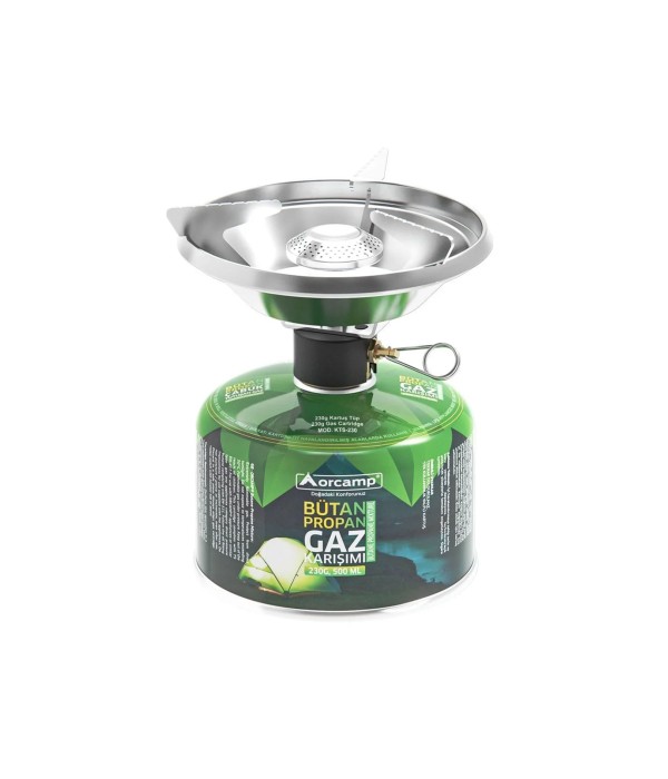 Orcamp - Çakmaklı Rüzgarlıklı Kamp Ocak 230 Gram Tüplü Set CK-193-230 Orcamp - Çakmaklı Rüzgarlıklı Kamp Ocak 230 Gram Tüplü Set CK-193-230