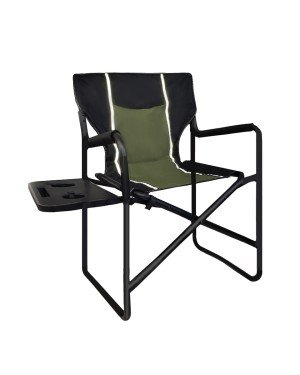 Orcamp - Katlanır Yan masalı Lüks Kamp Sandalyesi Yeşil OUT-2250