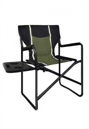 Orcamp - Katlanır Yan masalı Lüks Kamp Sandalyesi Yeşil OUT-2250