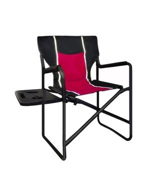 Orcamp - Katlanır Yan masalı Lüks Kamp Sandalyesi Kırmızı OUT-2250