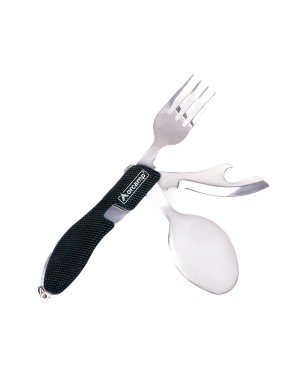 Orcamp - Kamp Çatal Kaşık Bıçak Seti Siyah OUT-1350-Siyah