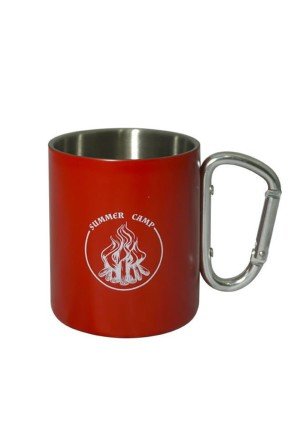 Orcamp - Karabinali Paslanmaz Çelik Kupa Kırmızı OUT-1850-Kırmızı Orcamp - Karabinali Paslanmaz Çelik Kupa Kırmızı OUT-1850-Kırmızı
