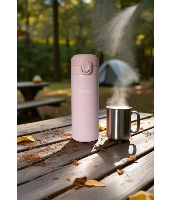 Orcamp - 420 ml Termos Mug Pembe OUT-5150-Pembe Orcamp - 420 ml Termos Mug Pembe OUT-5150-Pembe