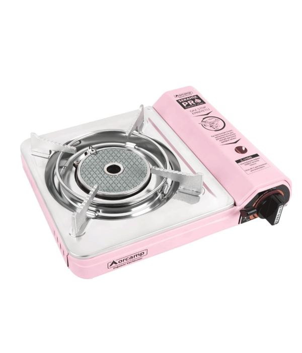 Orcamp Pro Seramik Portatif Ocak Gaz Stop Emniyetli Pembe CK-508 Tekli Orcamp Pro Seramik Portatif Ocak Gaz Stop Emniyetli Pembe CK-508 Tekli