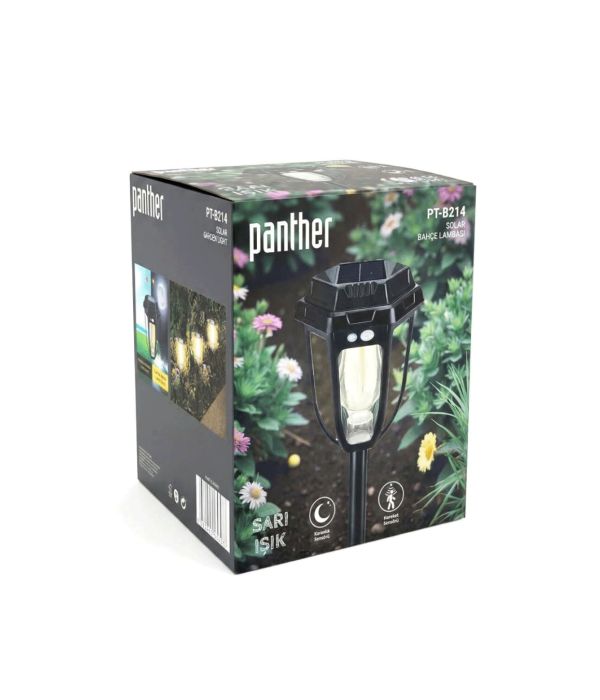 Panther PT-B214 Solar Hareket Sensörlü Bahçe Çim Aydınlatma Armatürü Panther PT-B214 Solar Hareket Sensörlü Bahçe Çim Aydınlatma Armatürü