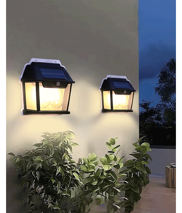 Panther PT-2992 Sensörlü Solar Led Bahçe Duvar Lambası