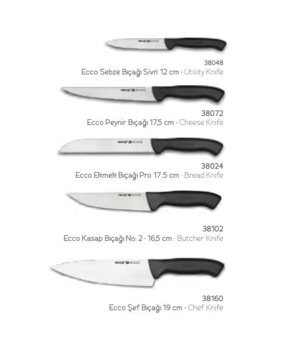 Pirge Ecco Bloklu Bıçak Seti Siyah 5li - 38410 Pirge Ecco Bloklu Bıçak Seti Siyah 5li - 38410