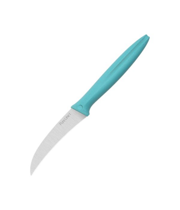 Pirge Pure Line Kıvrık Soyma Bıçağı Turkuaz 9cm - 46000