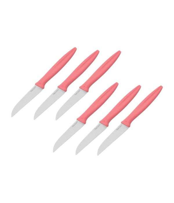 Pirge Pure Line Meyve Bıçağı Seti 9 cm 6lı Pembe - 46010 Pirge Pure Line Meyve Bıçağı Seti 9 cm 6lı Pembe - 46010