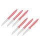 Pirge Pure Line Meyve Bıçağı Seti 9 cm 6lı Pembe - 46010 Pirge Pure Line Meyve Bıçağı Seti 9 cm 6lı Pembe - 46010