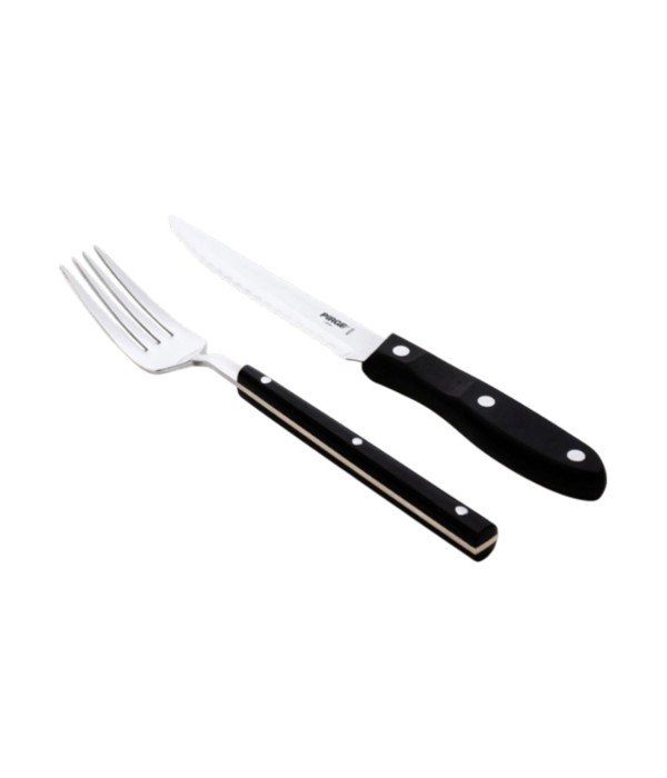 Pirge Steak Biftek Bıçağı ve Çatal Seti 12 cm - 41085