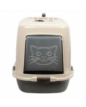 Plastart Bej Kapalı Plastik Kedi Tuvaleti PT-305 