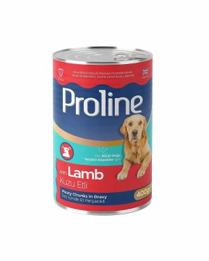 Proline 400gr Kuzu Etli Sos İçinde Et Parçalı Konserve Köpek Maması Proline 400gr Kuzu Etli Sos İçinde Et Parçalı Konserve Köpek Maması