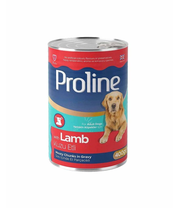 Proline 400gr Kuzu Etli Sos İçinde Et Parçalı Konserve Köpek Maması