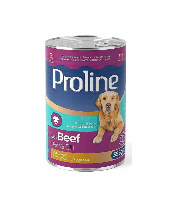 Proline 395gr Dana Etli Sos İçinde Et Parçalı Konserve Köpek Maması Proline 395gr Dana Etli Sos İçinde Et Parçalı Konserve Köpek Maması