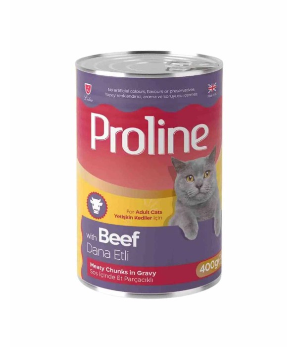 Proline 400gr Dana Etli Konserve Kedi Maması Proline 400gr Dana Etli Konserve Kedi Maması