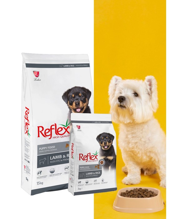 Reflex Yavru Köpek İçin 10 kg Kuzu Etli ve Pirinçli Kuru Mama - RFL - 113 Reflex Yavru Köpek İçin 10 kg Kuzu Etli ve Pirinçli Kuru Mama - RFL - 113